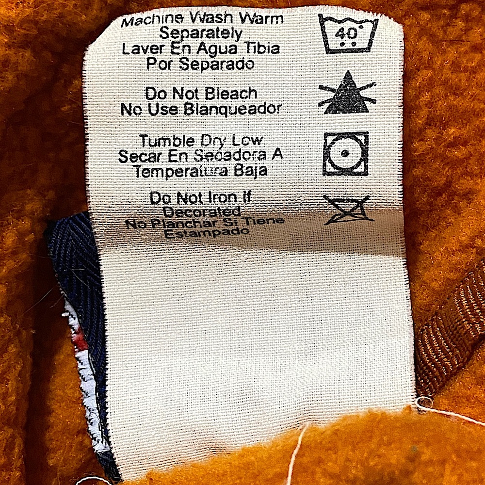 Vintage Texas Longhorns Fleece Quarter Zip Jacket AS Sports UT Orange Men’s XXL - Picture 6 of 6
